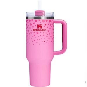 Stanley Sweetheart Pink Heart Tumbler 40oz Gently Used